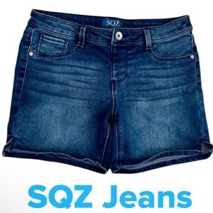 SQZ Blue Denim Shorts EUC